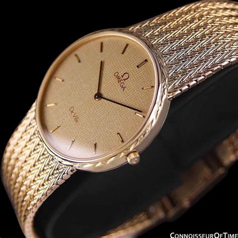 omega deville gold plated watch